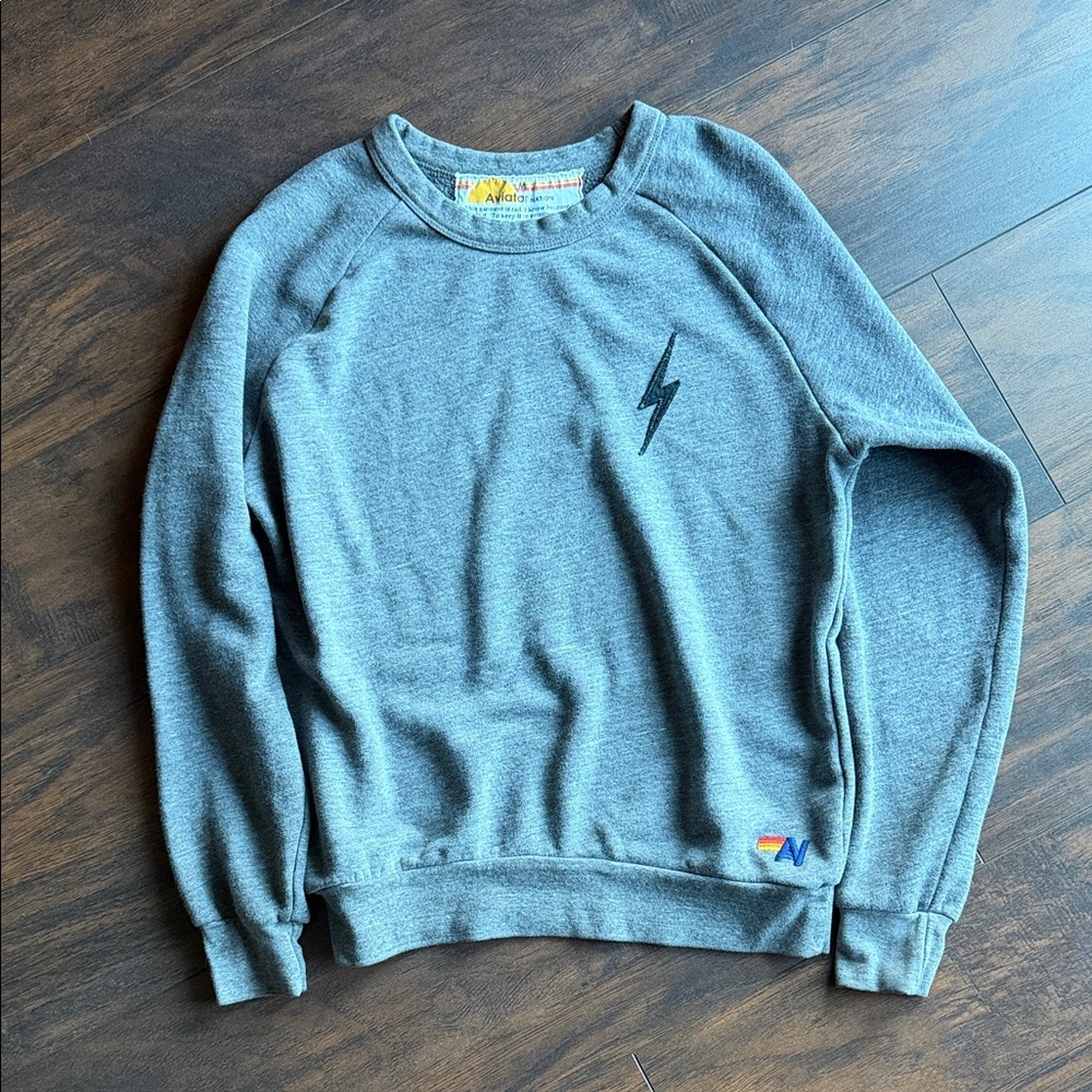 Aviator Nation Bolt Stitch Crew Sweatshirt